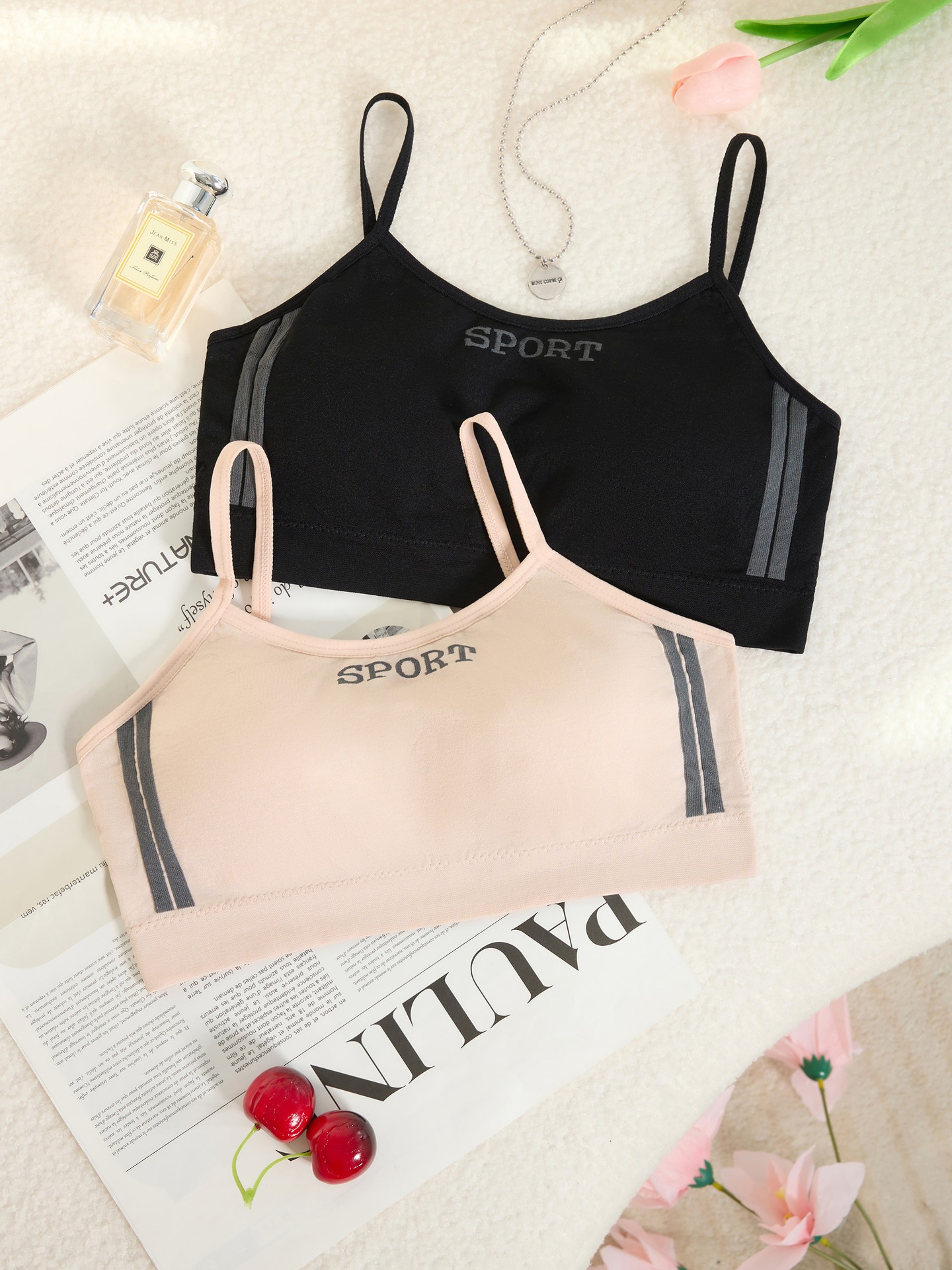 2pcs Contrast Freedom Bra