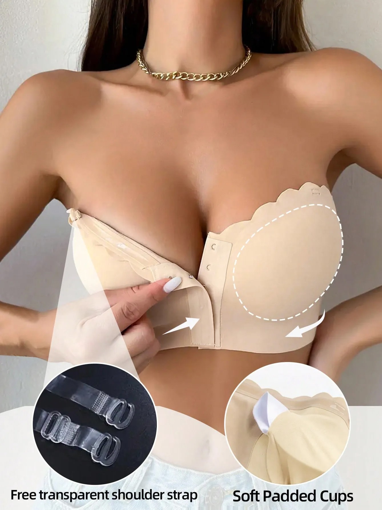 Backless Bandeau Bra