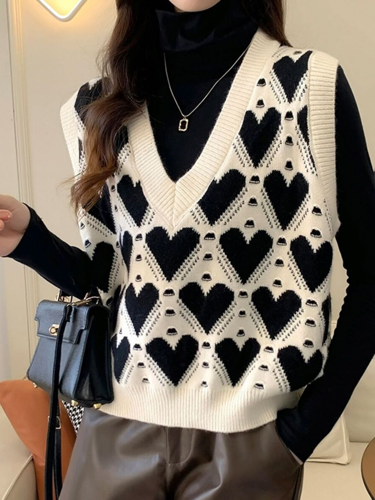 Jacquard Knit Top