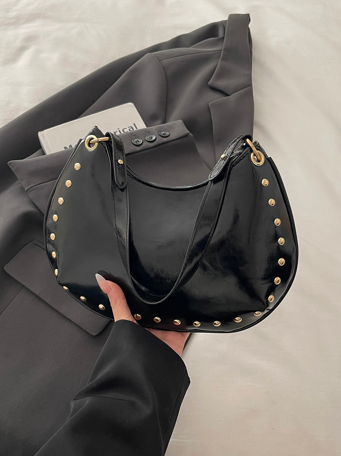 Studded Shoulder Bag