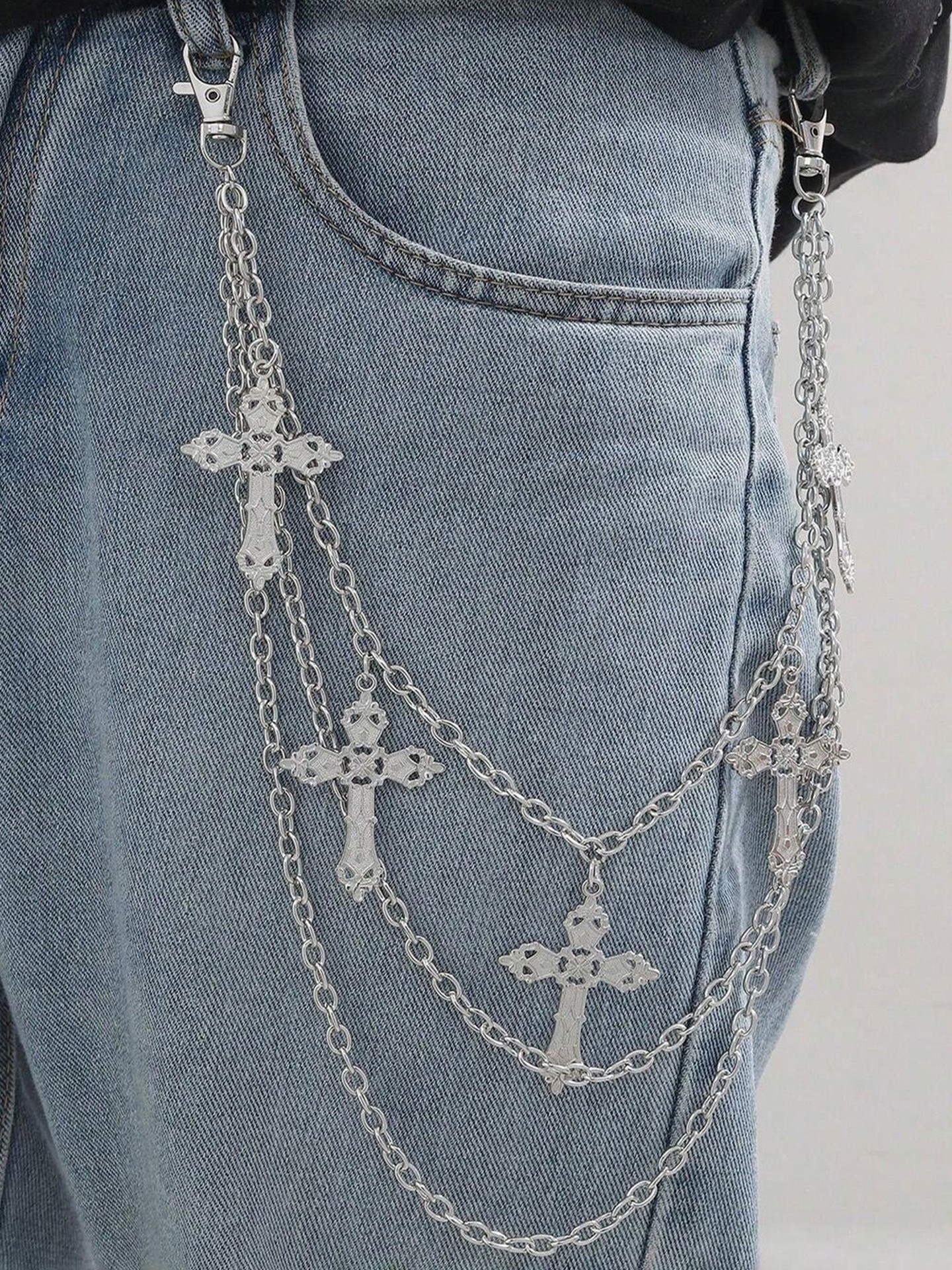 Solid Waist Chain Belt