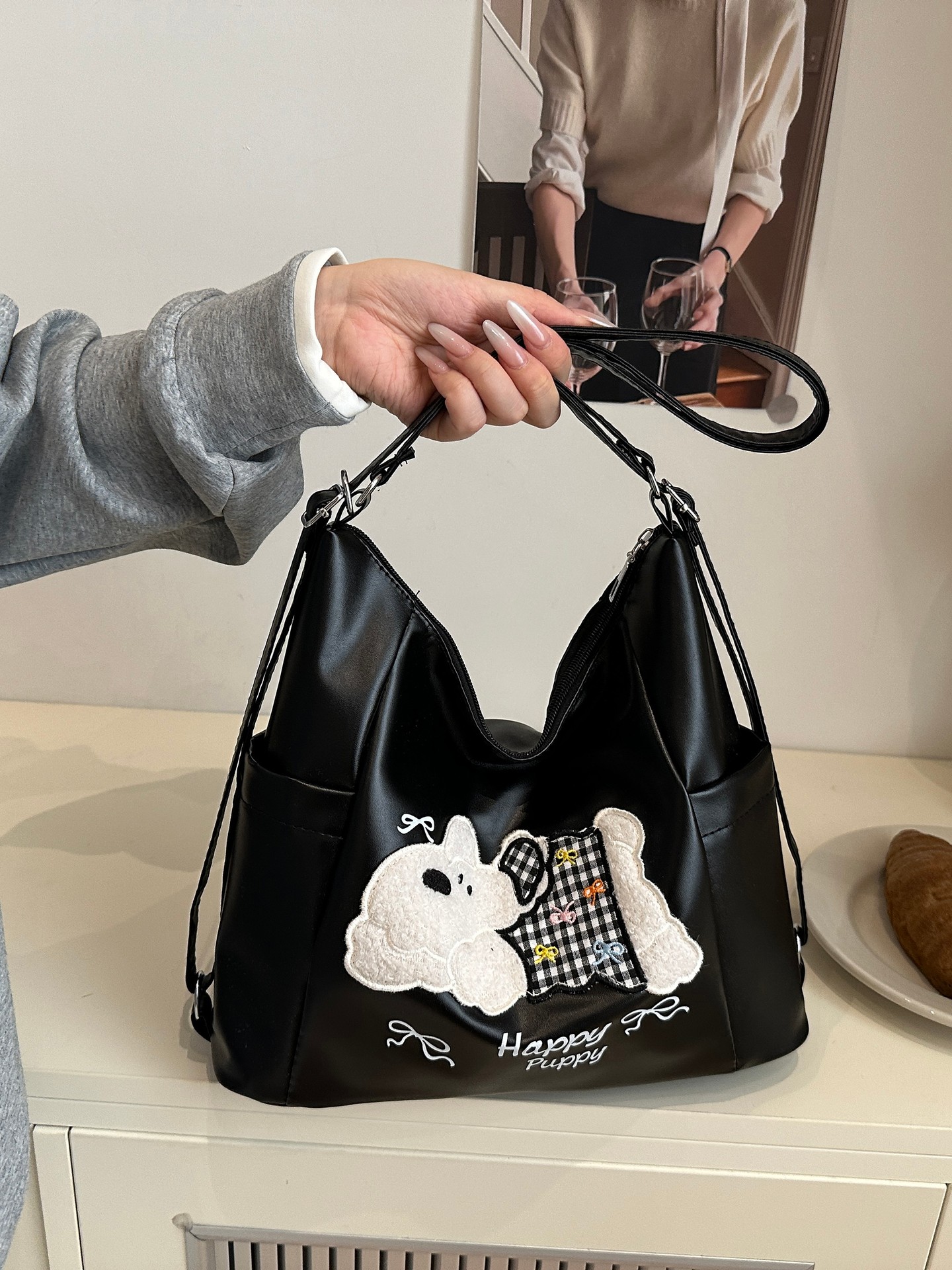 Applique Crossbody Bag