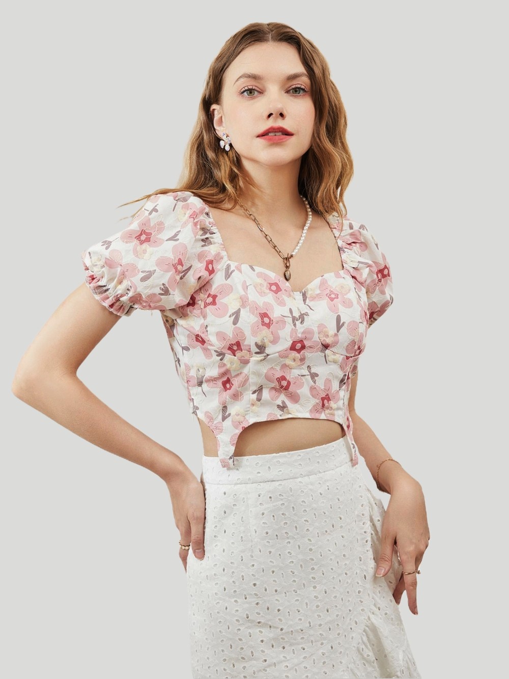 Embroidery Pullover Blouse