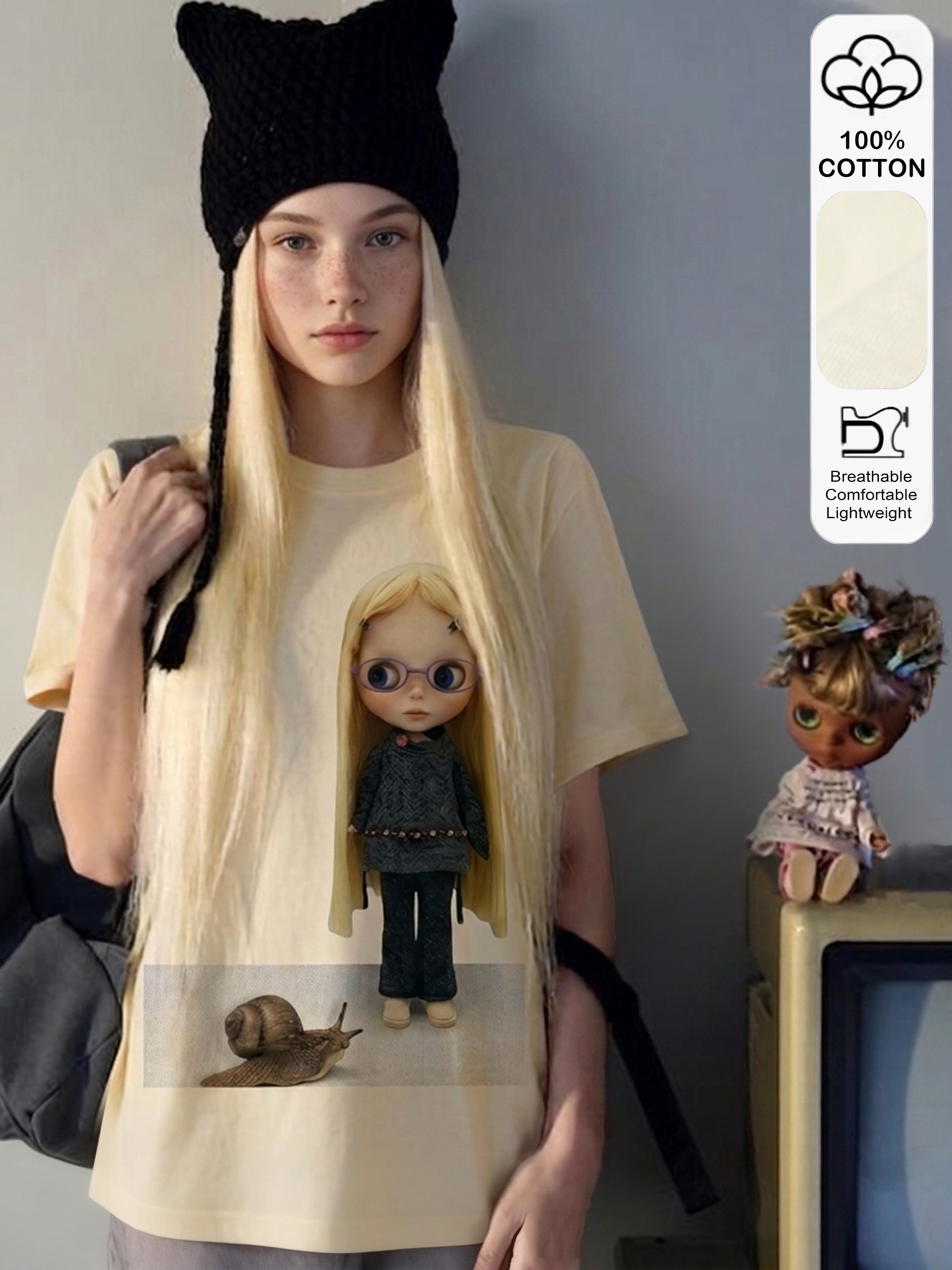 Aesthetic Doll Graphic T-Shirt