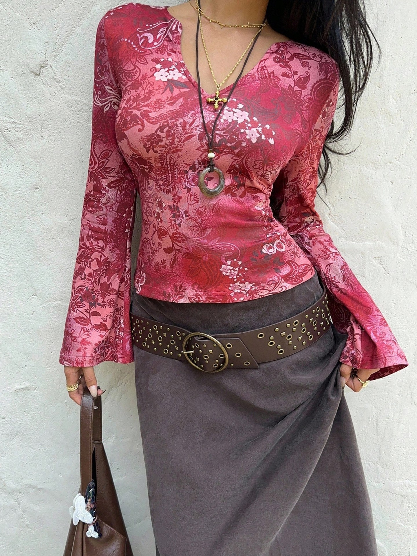 Ethnic Bell Sleeve Top