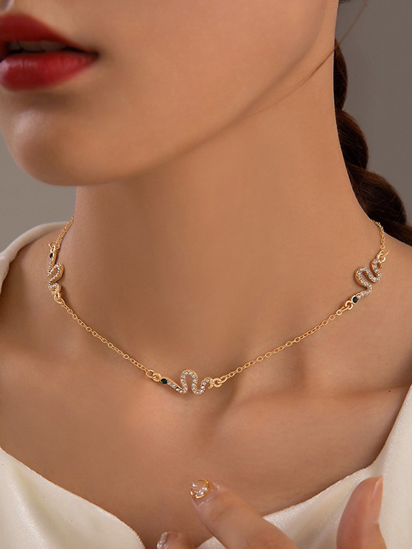 Animal Print Artificial Jewellery - Necklace Set