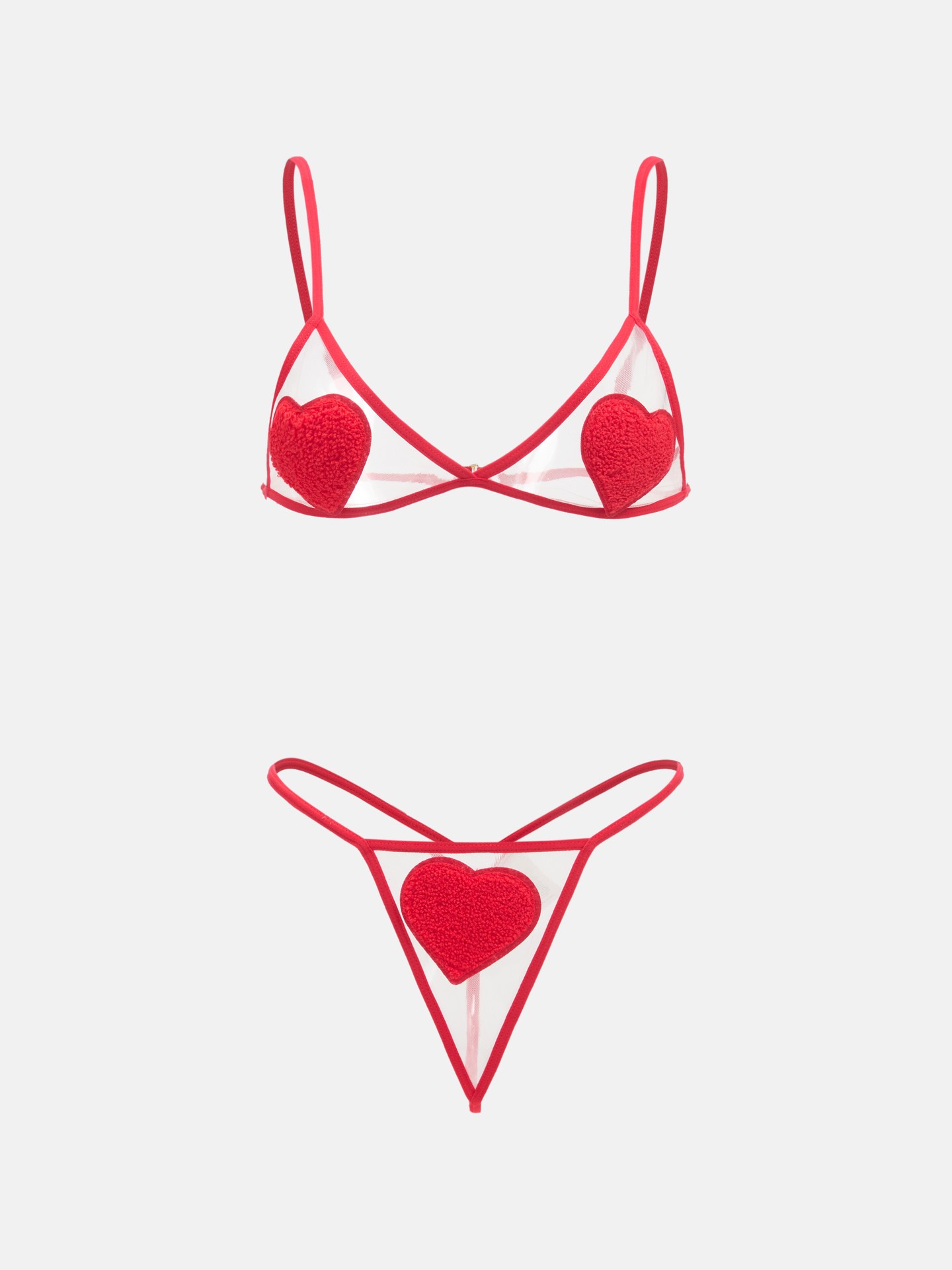 Applique Bra & Panty Set
