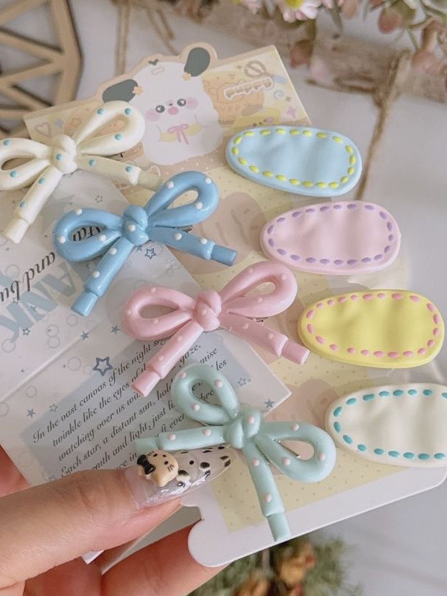 8 Pcs Bow Hair Clip
