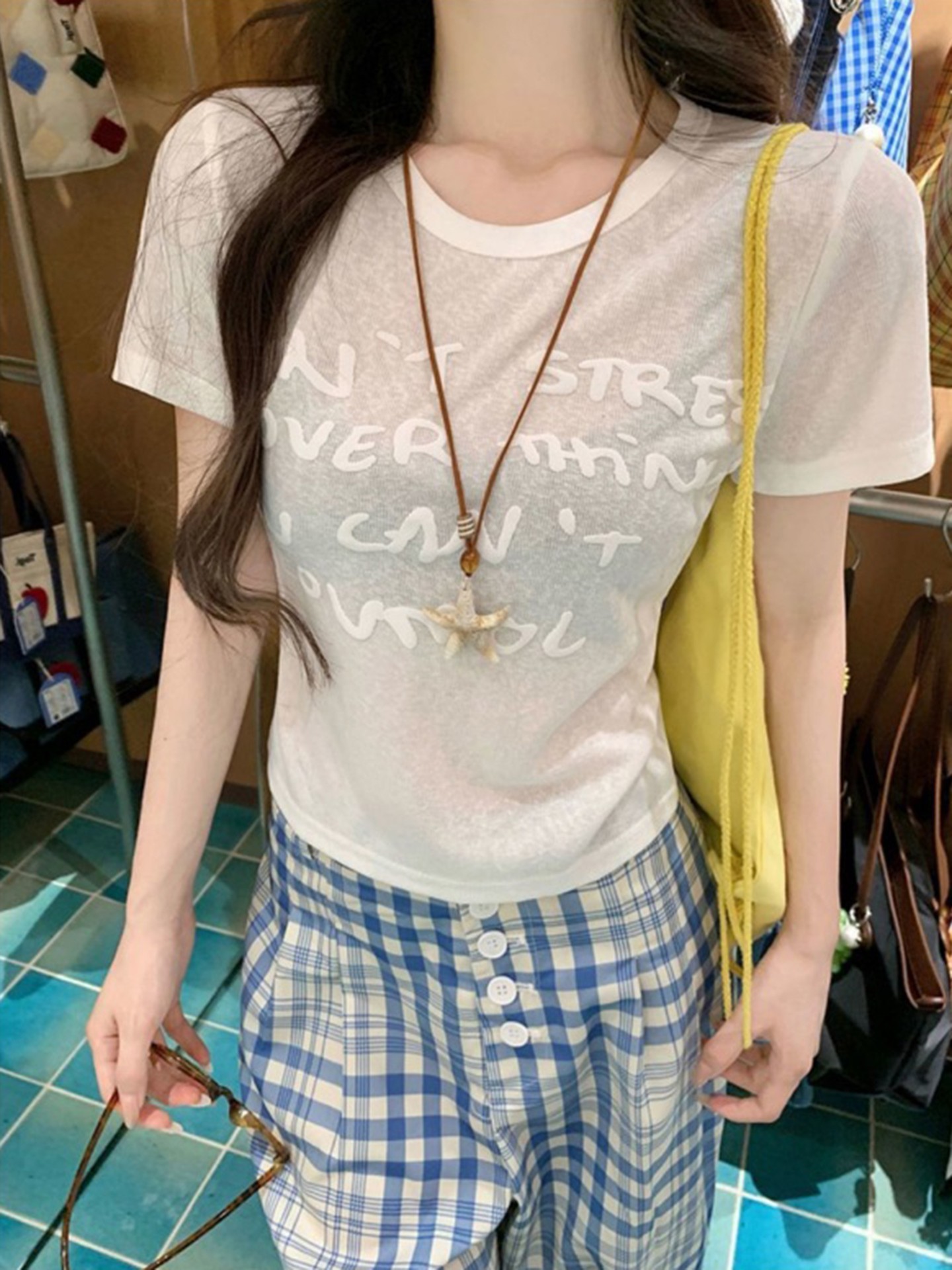 Bubble Print Pullover T-Shirt
