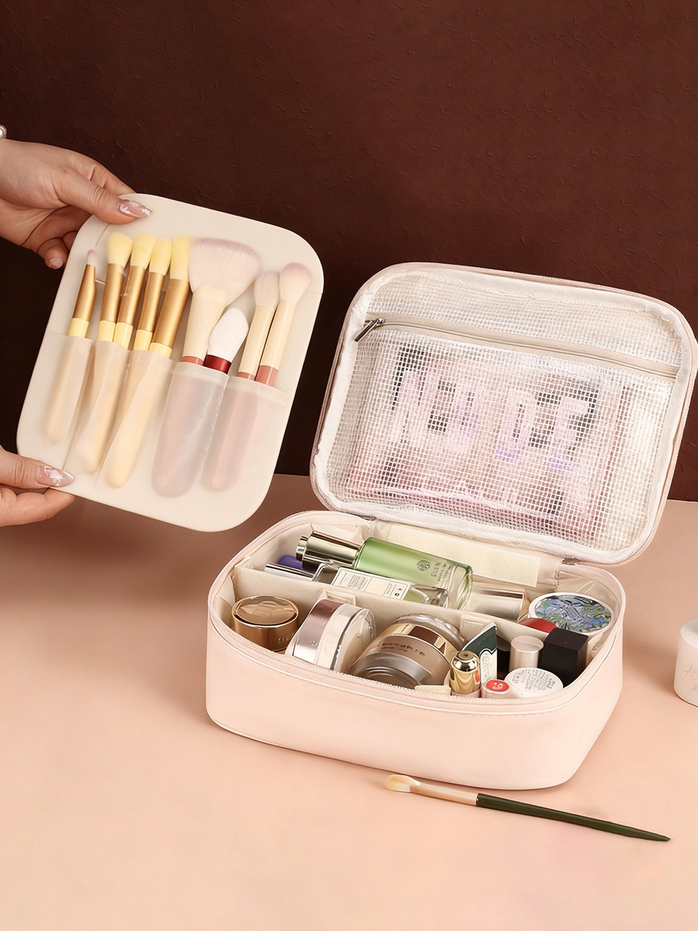 Multi-zone Makeup Bag