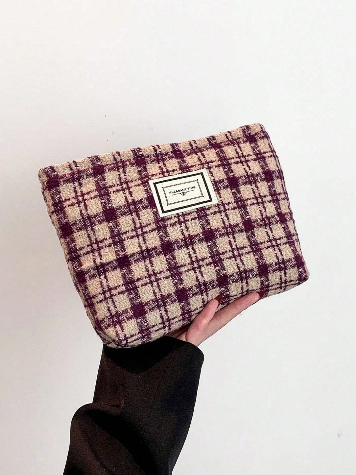 Color Block Makeup Bag
