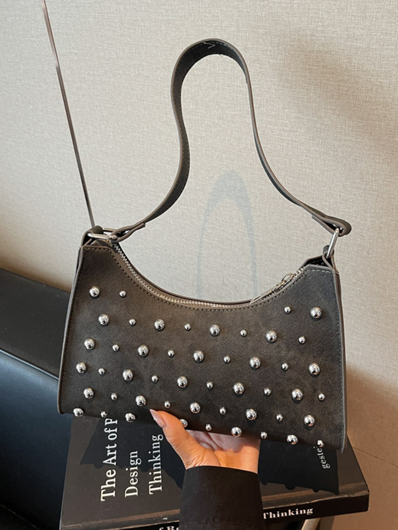 Studded Shoulder Bag