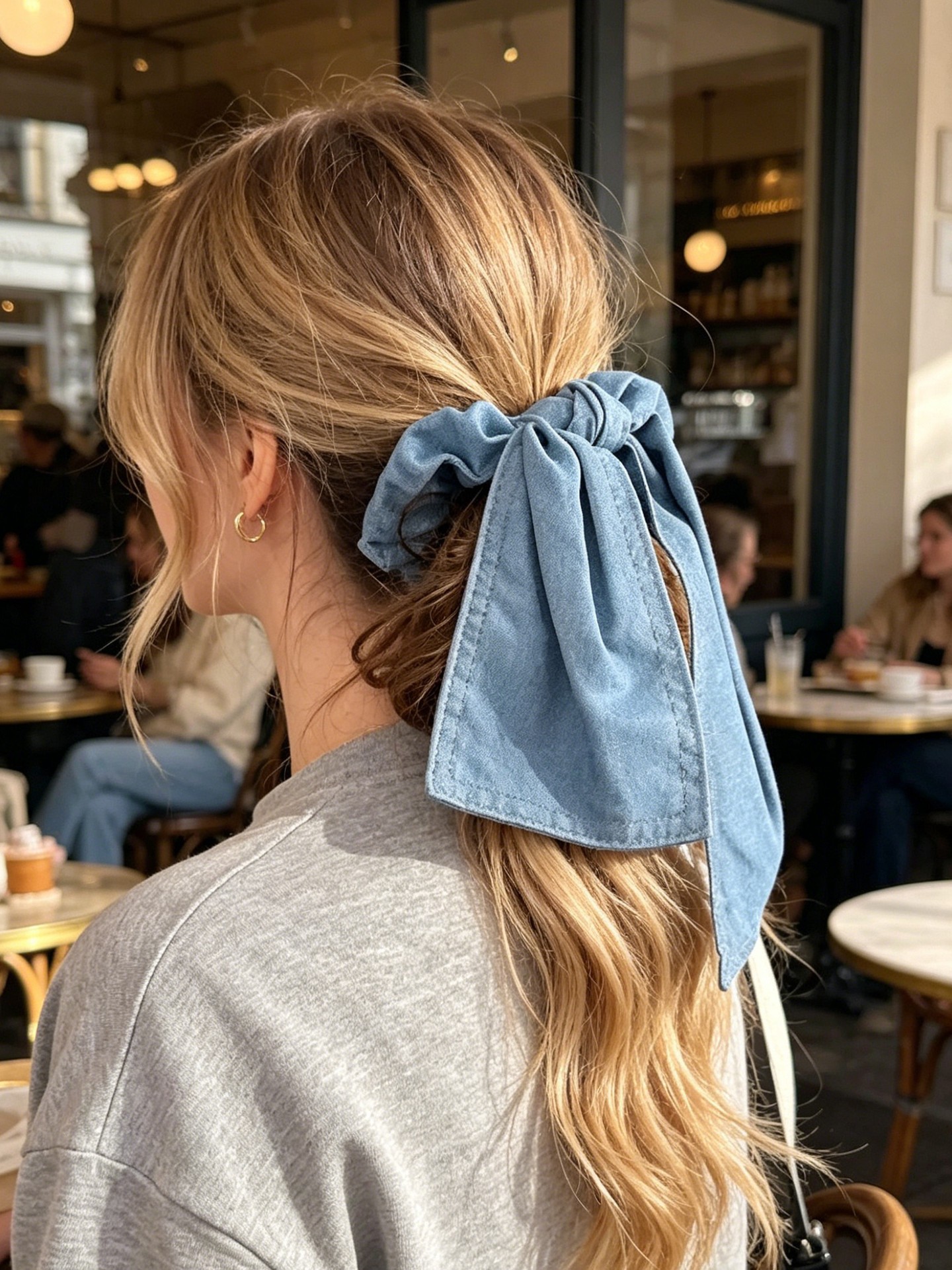 Denim Hair Tie