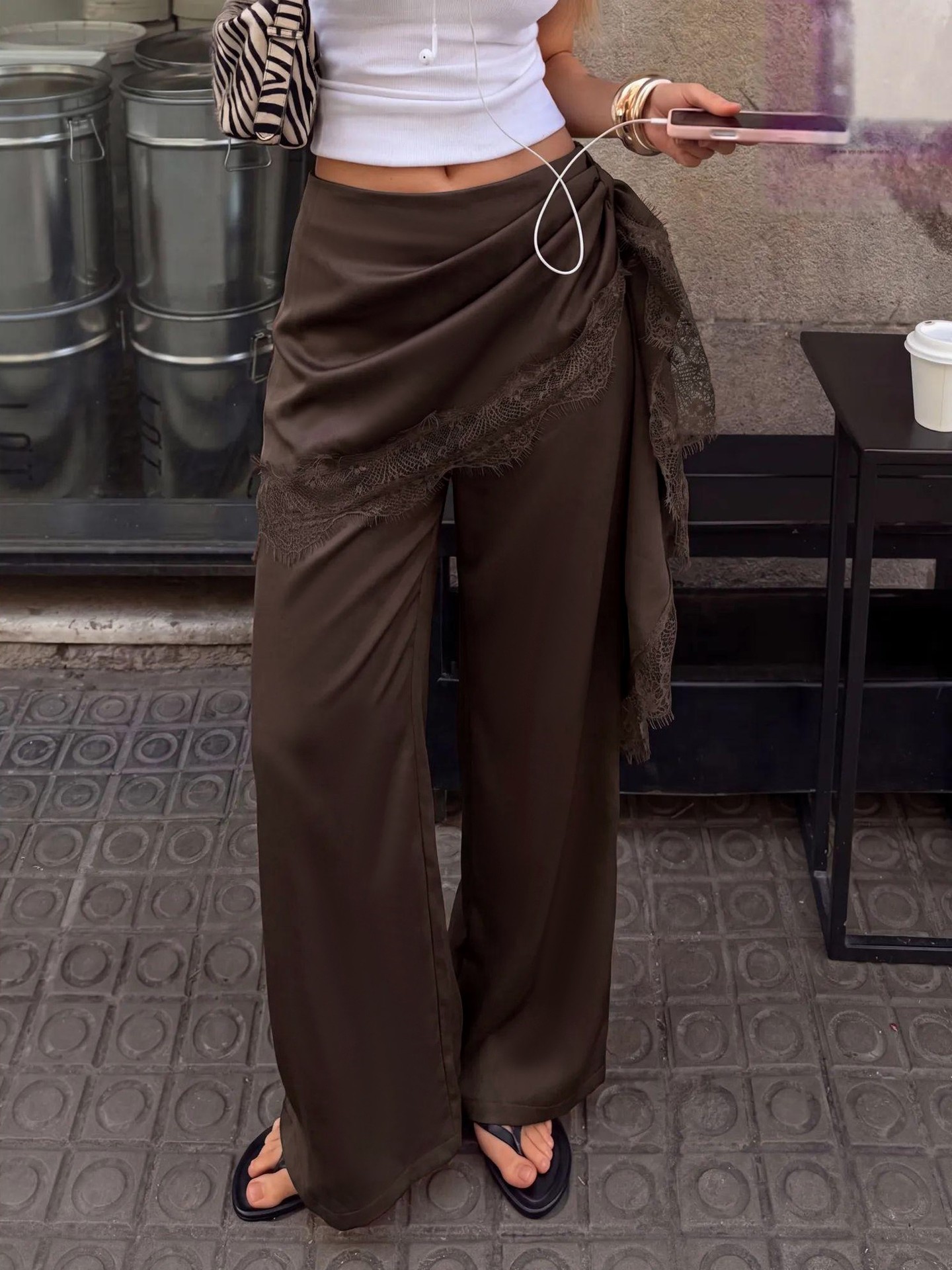 Ruffle Culotte Pants