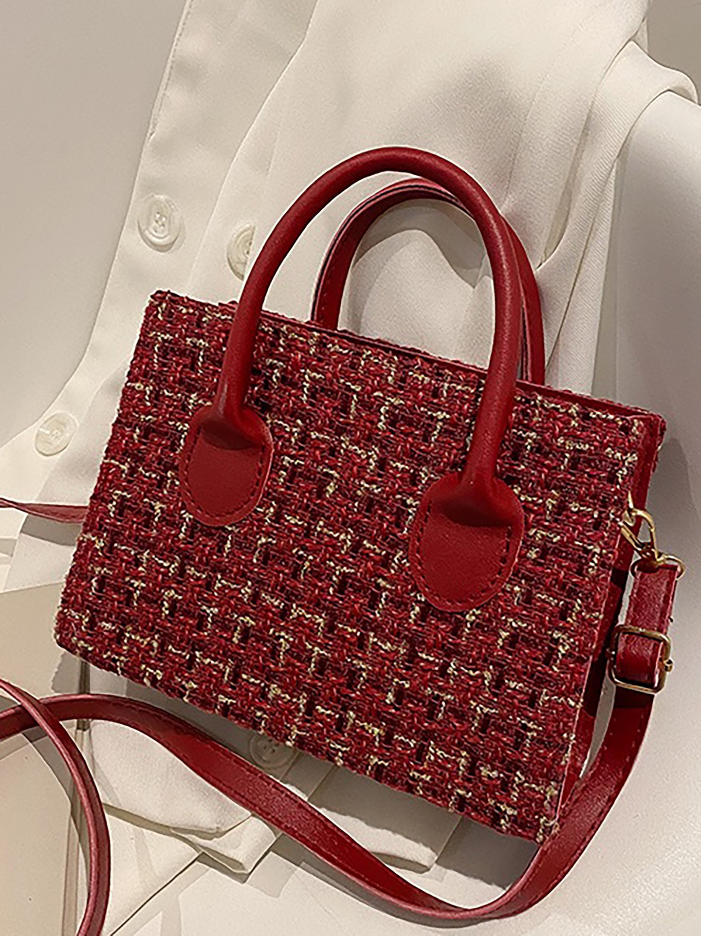 Tweed Crossbody Bag