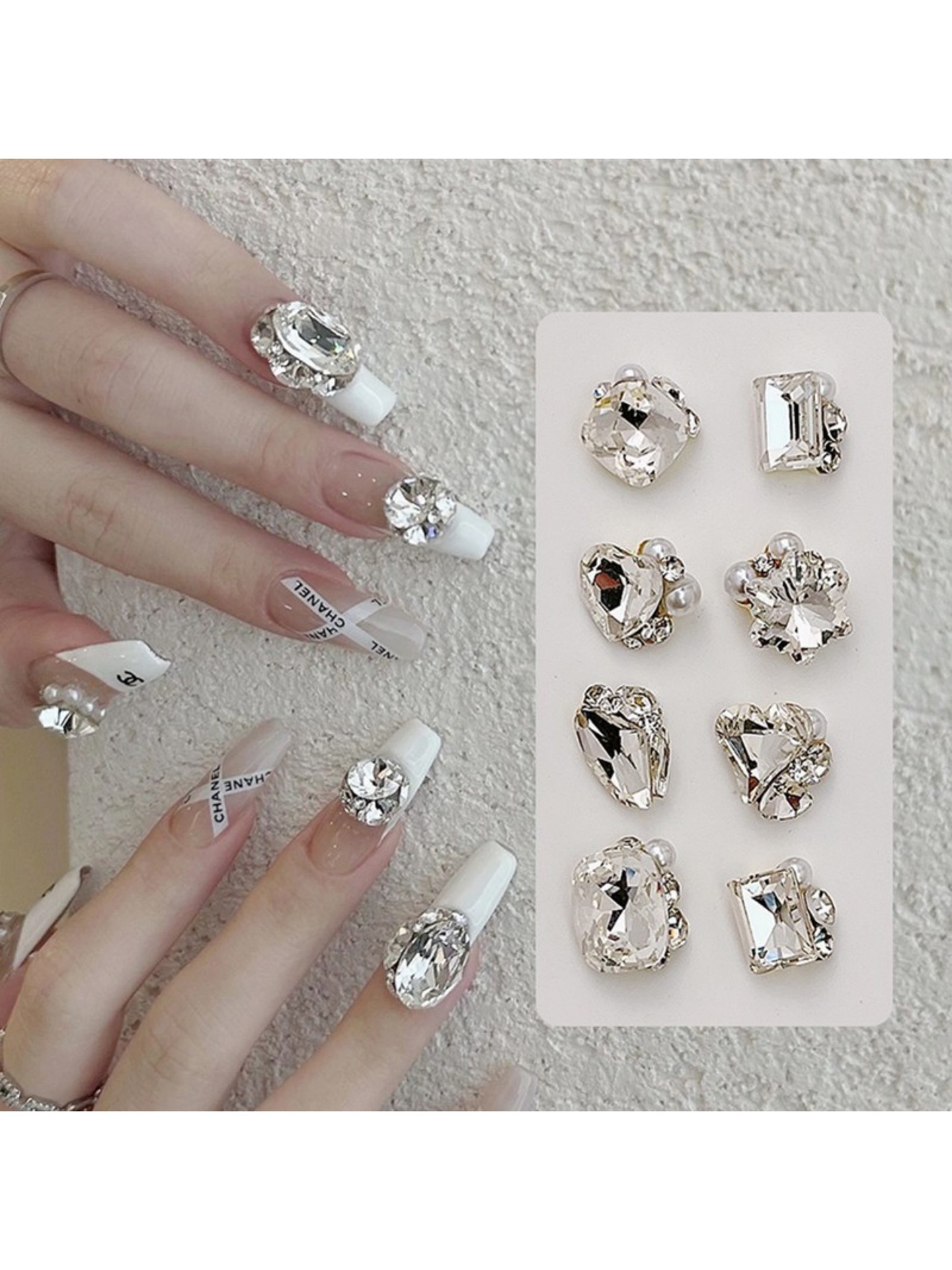 8pcs Diamond Nail Art