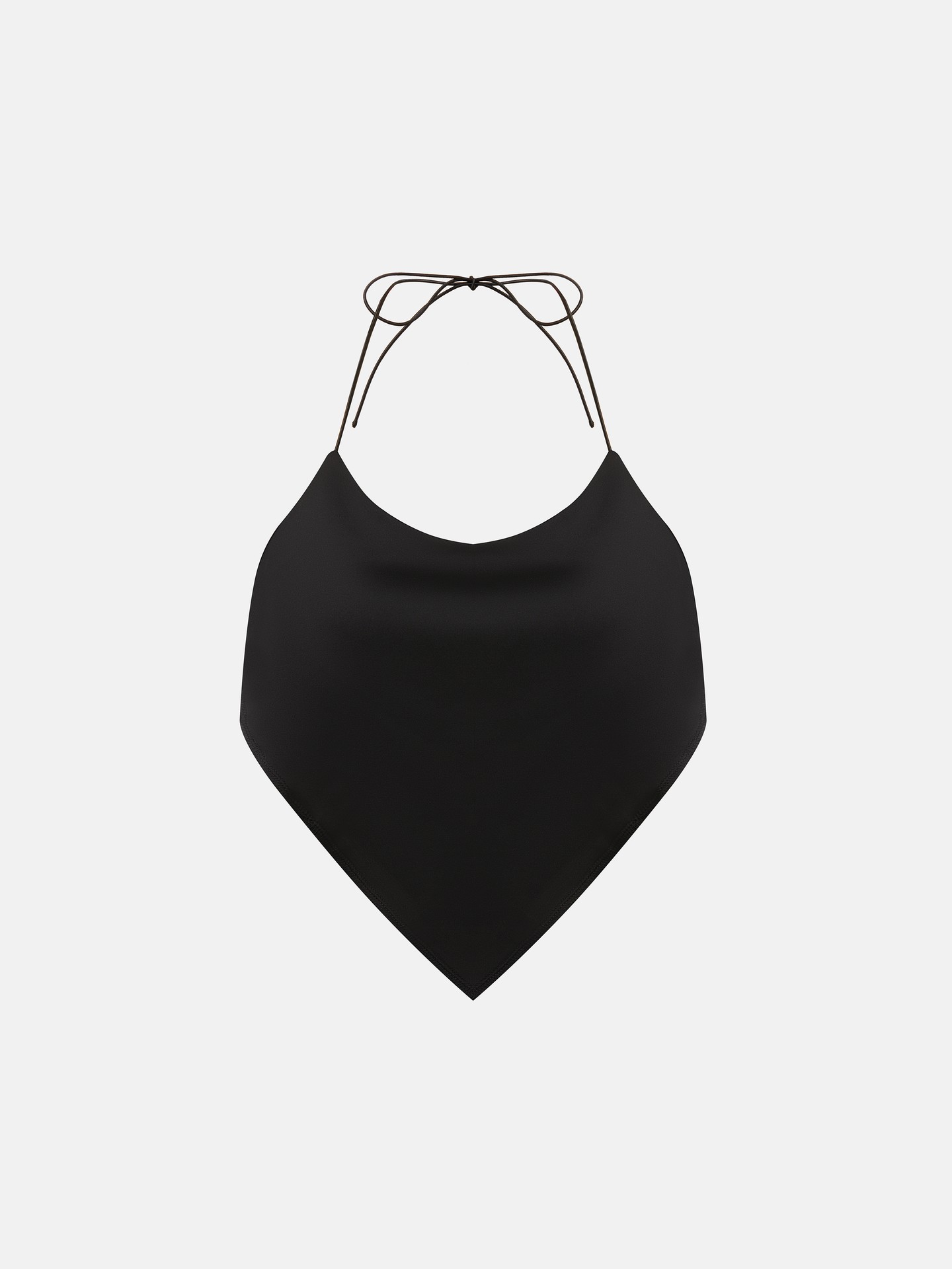 Draped Tie Up Halter Top