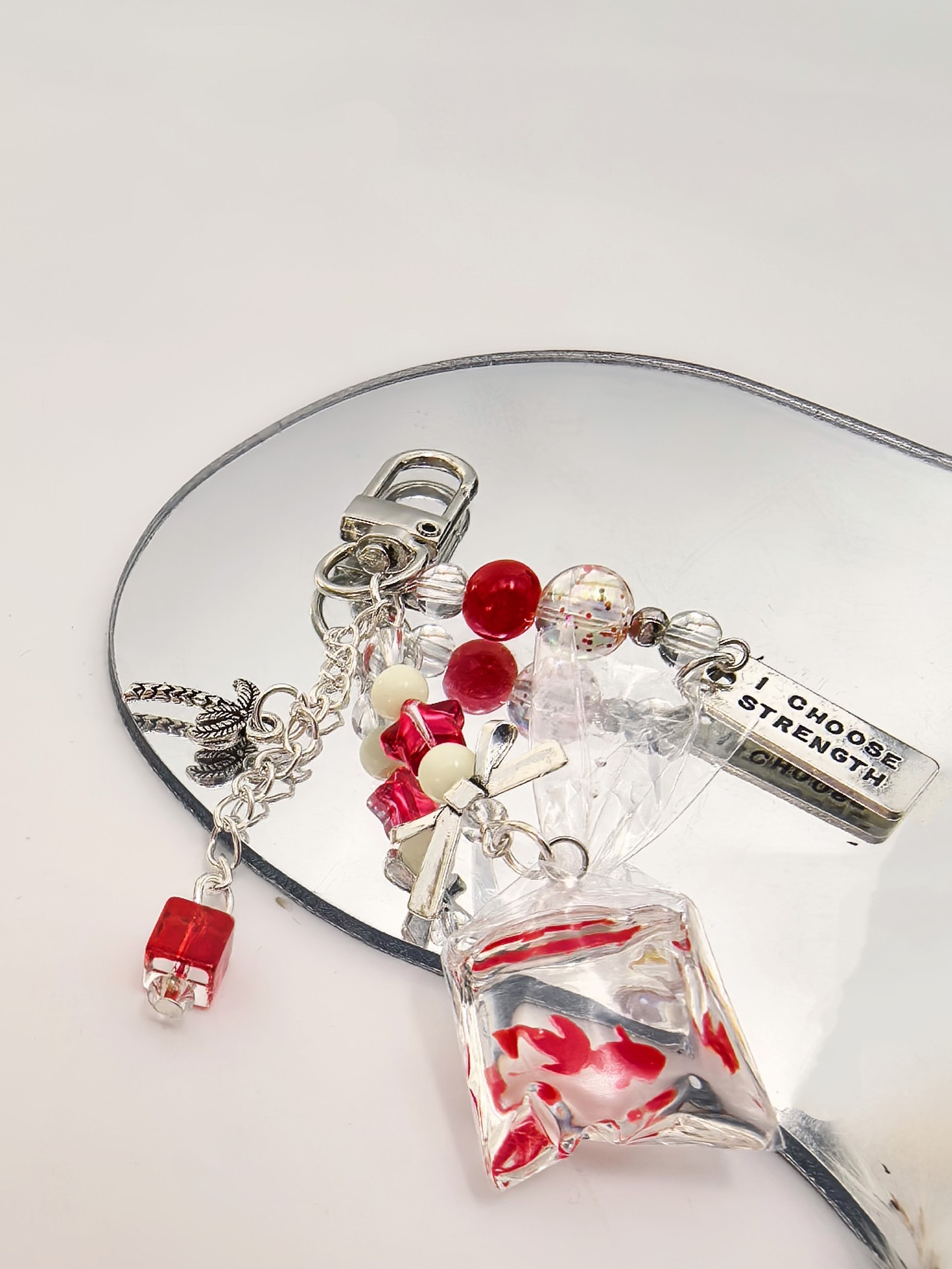 Metal Detail Bag Charm