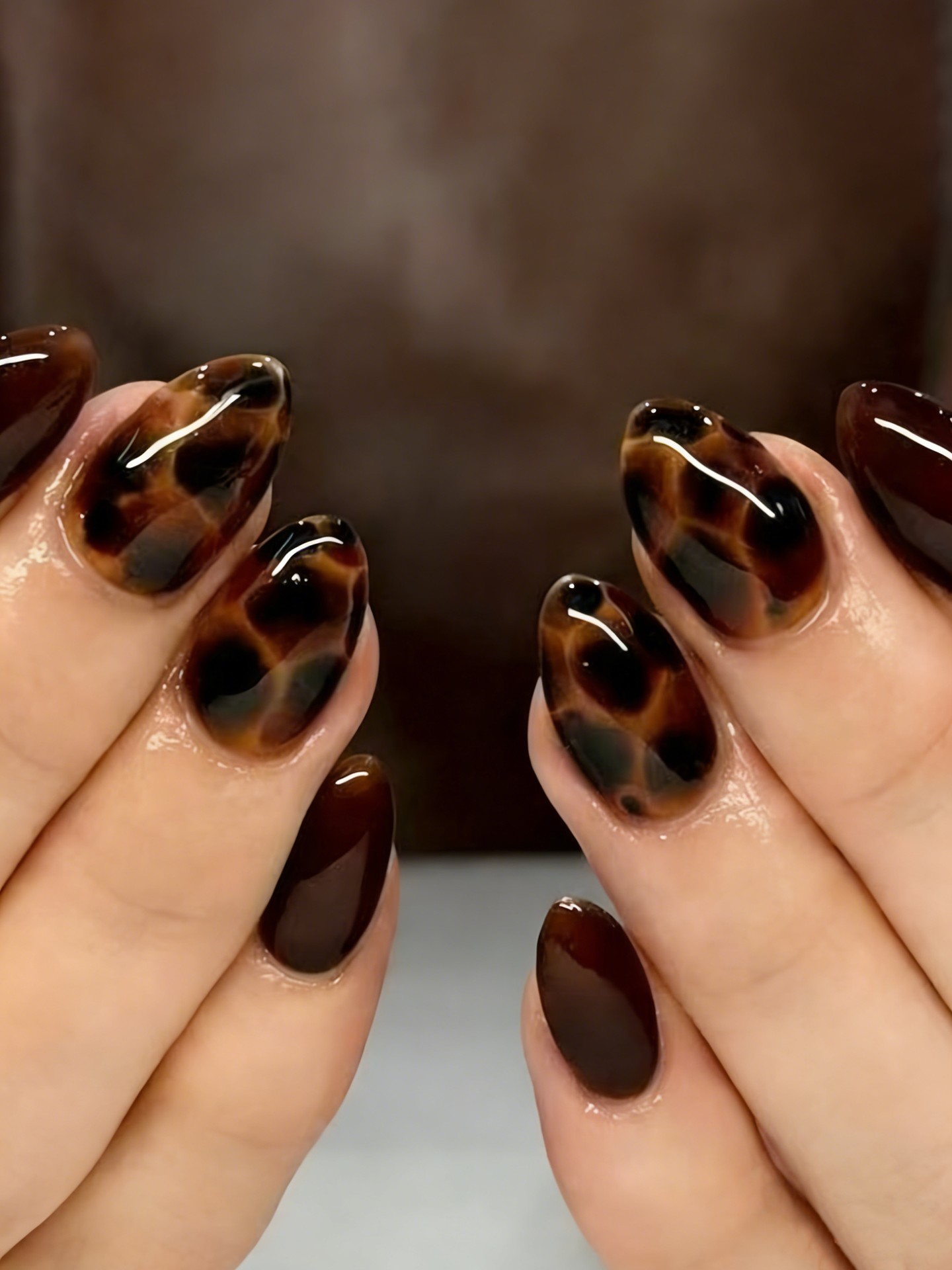 Leopard Artificial Nails