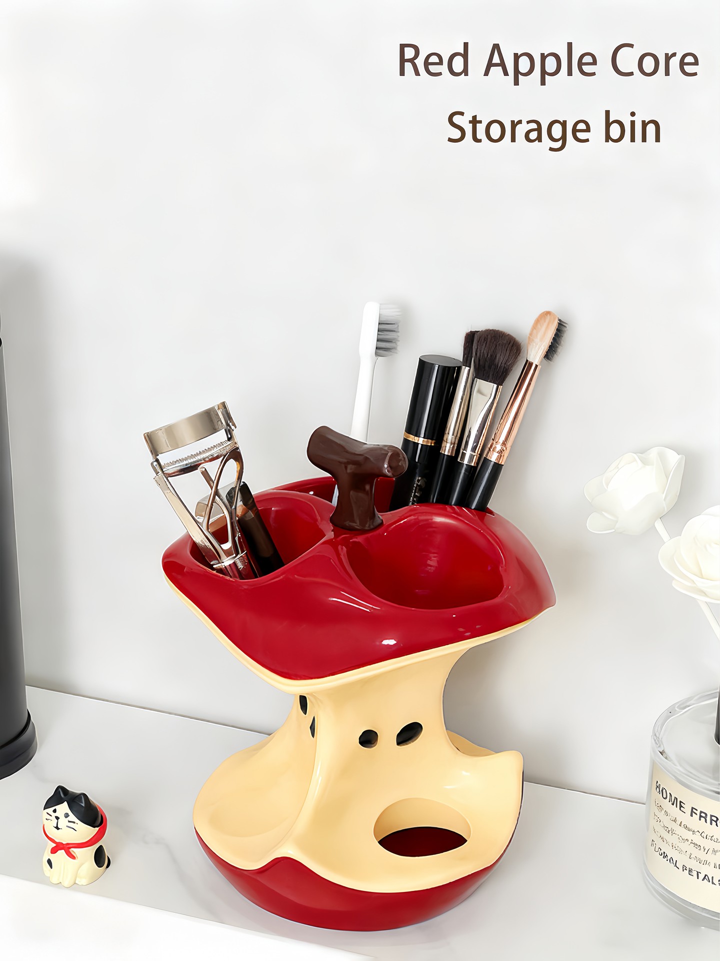 Red Apple Core Brush Shelf