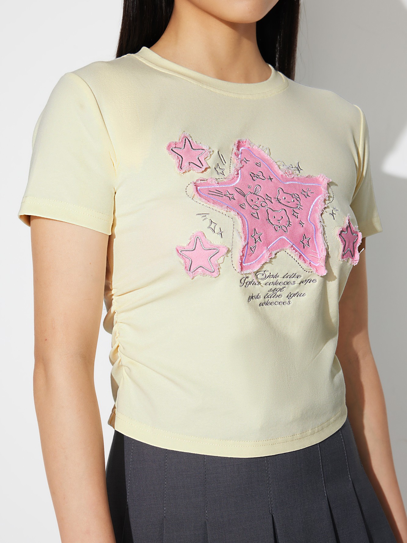 Patched Pullover T-Shirt