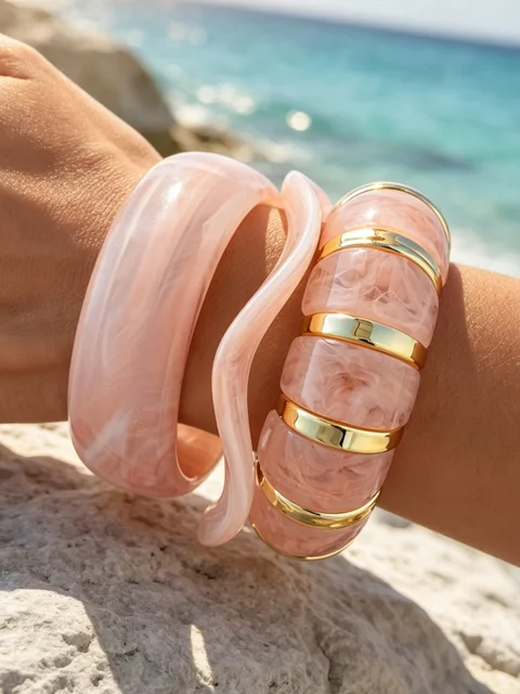 Metal Detail Bracelet Set