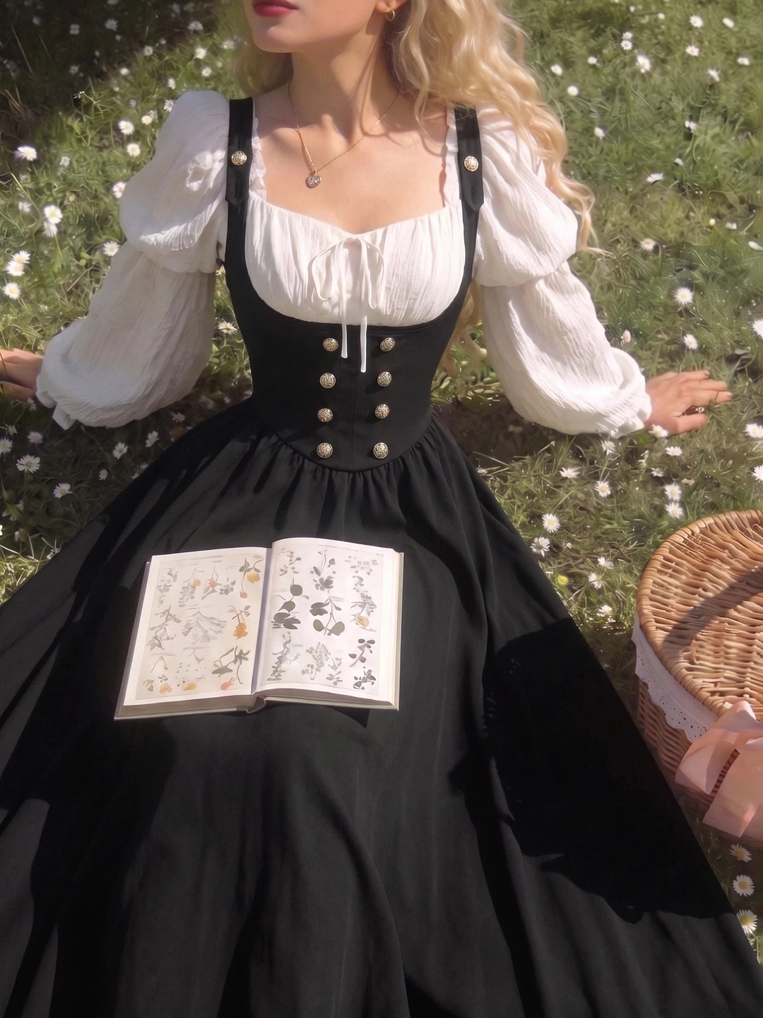 Gathered Pinafore Dress