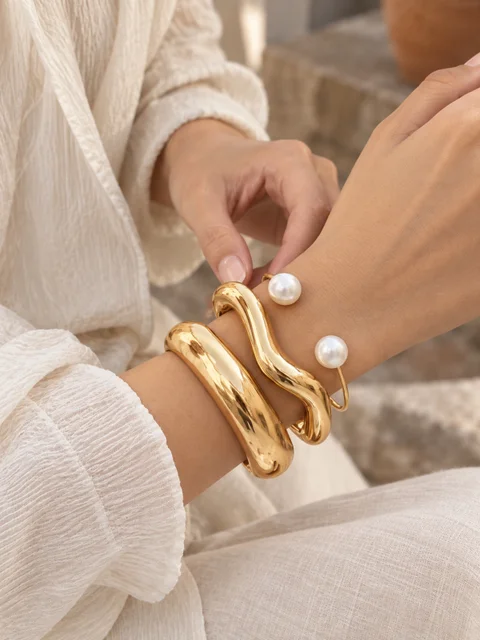 Pearl Bracelet Set
