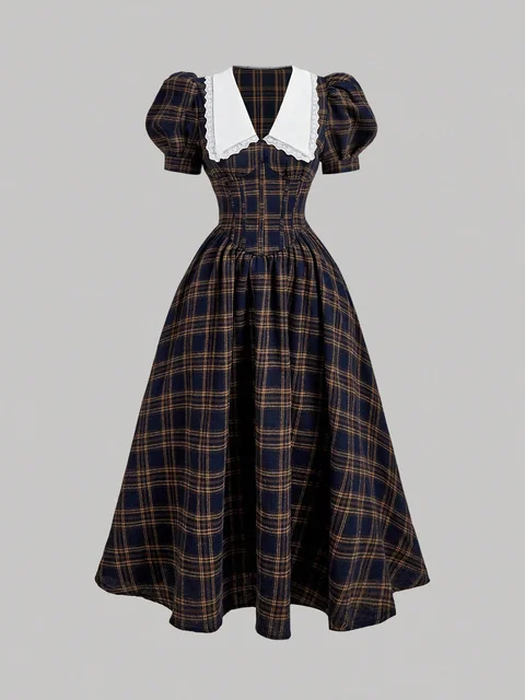 Gathered A-Line Dress