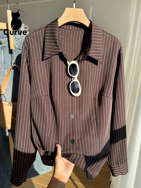 Plus Size Belted Placket Blouse