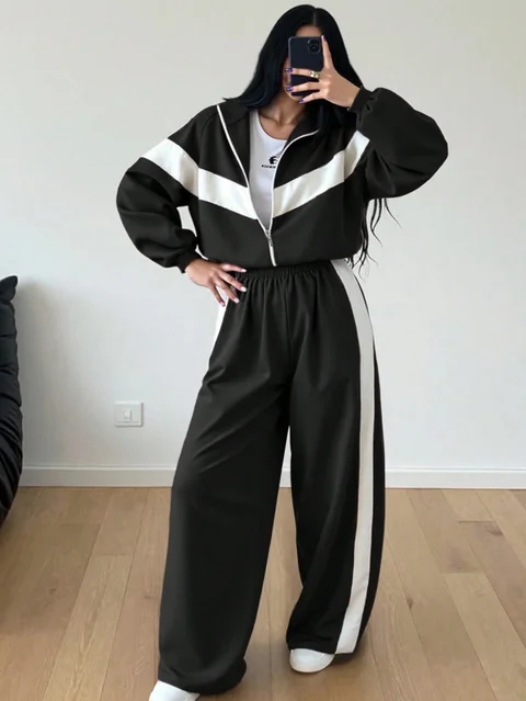Contrast Co-ord Set