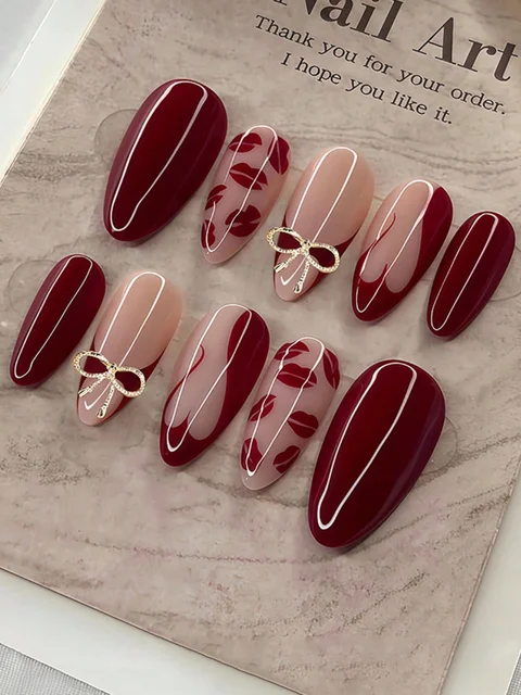 Bow Artificial Nails