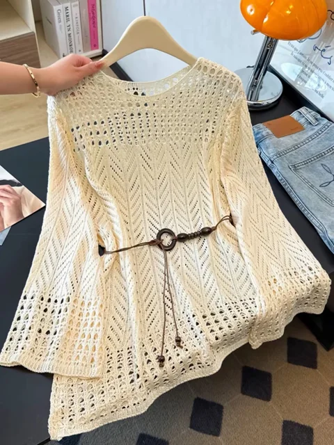 Sheer Knit Pullover