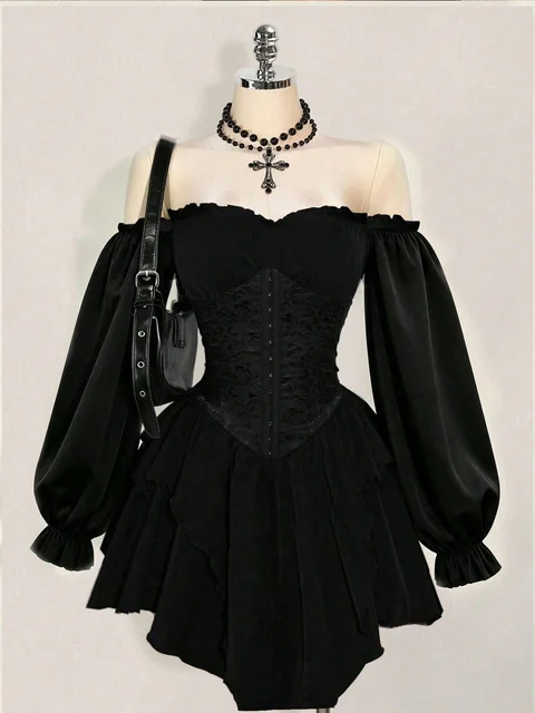 Ruffle A-Line Dress