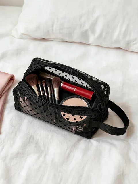 Heart Makeup Bag
