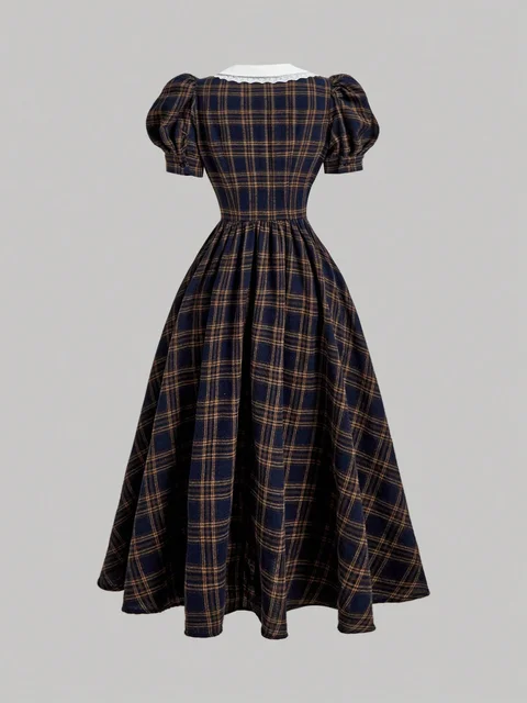 Gathered A-Line Dress