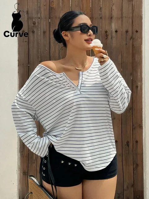 Plus Size Button Top
