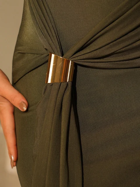 Draped Cocktail Dress