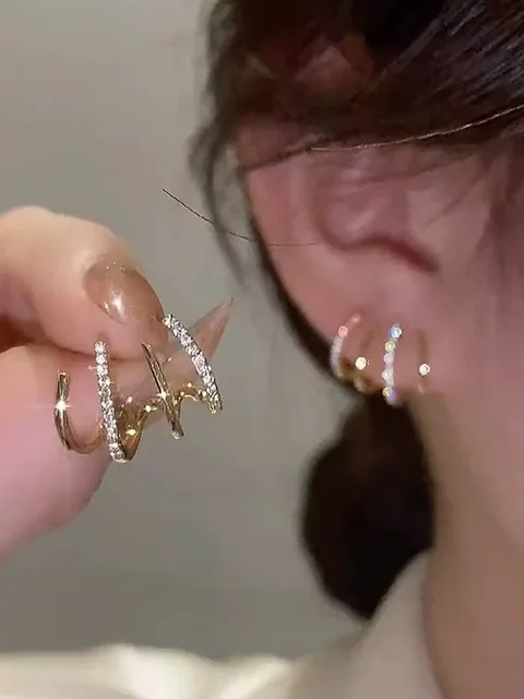 Geometric Artificial Jewellery - Stud