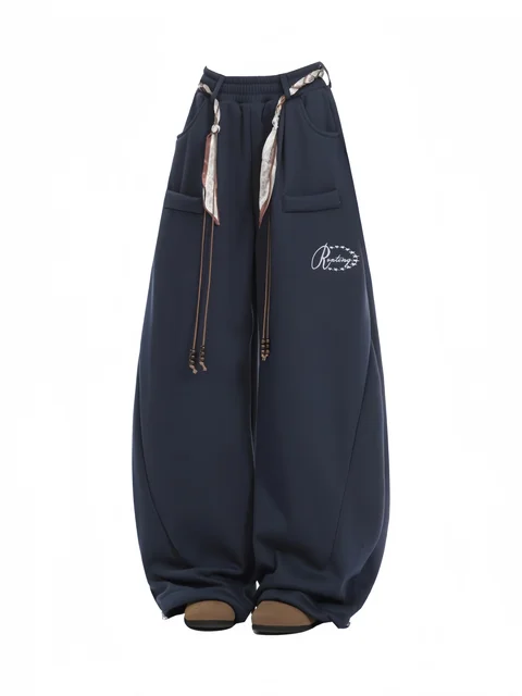 Belted Baggy Pants