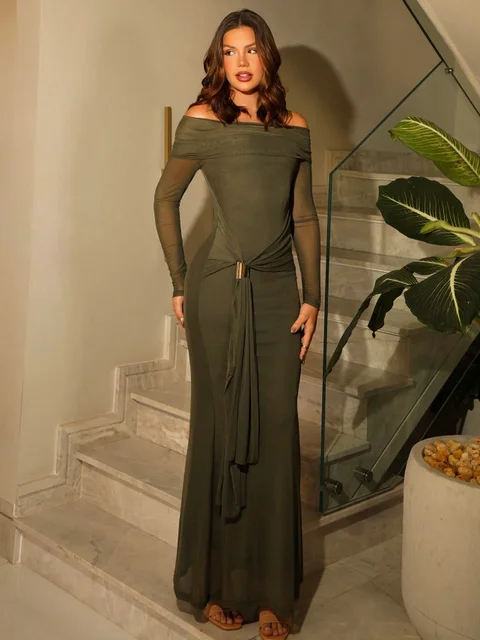 Draped Cocktail Dress