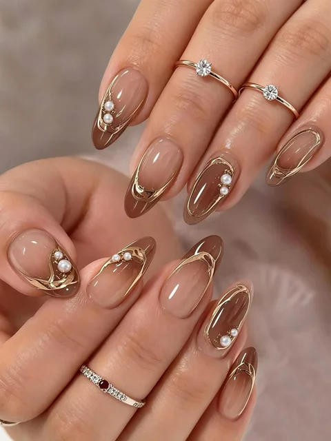 Pearl Artificial Nails